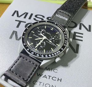 ムーンバイオセラミックプラネットムーンメンズウォッチフル機能Quarz Chronograph Watch Mission to Mercury 42mm Nylon Luxury Watch Venus Wristwatches 20236422479