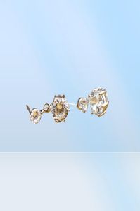 Yhamni Luxury 925 Sterling Silver smycken Hearts Arrows Cut 1 Carat Cz Diamond Stud Earring Wedding Earrings For Women ED0642956581