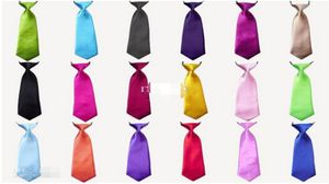 Billigaste Baby Boy School Wedding ELASTIC SOPPIES NECK TIES SOLID CHOLERS 3 Child School Tie Boy2082844