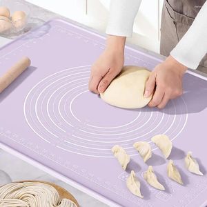 Baking Tools Non-slip Pastry Mat Non-stick Silicone For Kneading Rolling Dough Sheet With Measurements Pizza Pie Crust