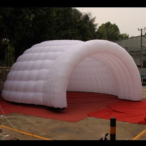 Hurtowy modułowy gigantyczny namiot o gigantycznym giganta z oświetleniem LED na imprezę altany dmucha biały igloo ogrodowy taniec domowy pawilon sprzedaż 001