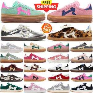 Free Shipping Designer Running shoes sneakers for mens womens trainers platform Silver Metallic Leopard black white Cream Gum pink Velvet chaussure scarpe