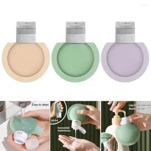 Lagringsflaskor 3st/Set Silicone Bottle Lotion Container Squeeze Refillable Empty Dispenser Travel Body Wash Shampoo