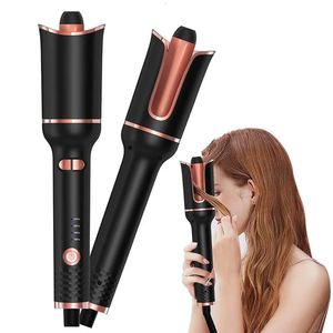 Auto Electric Rotcing Curling Hair Iron com 1 Ferro de Curling Slot Grande Slot Ajustável 4 Desligamento de temperatura para estilo de cabelo 240520