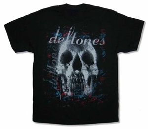 Мужские футболки ужас Deftones Skull футболка Мужчина Harajuku Gothic Black Tee Shirt Summer Boys Уличная одежда японская винтажная футболка Z240531