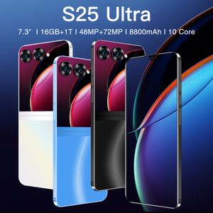 S25 Ultra New Ultra-Thin Original Global 버전 5G 스마트 폰 16GB+1TB 8800MAH 48MP+72MP Qualcomm8 Gen 2 4G/5G 네트워크 전화 안드로이드