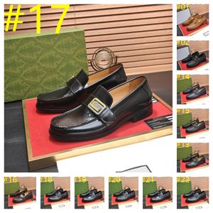 28Model Männer Modebeträger Designer Lederfahrer hochwertiger Party-Hochzeitskleid-Ladungsschuhe große Größe 38-46 Moccasins Flats Flats