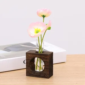 Vases Test Tube Glass Vase Hydroponic Plants Planter Flower Pots For Home Office