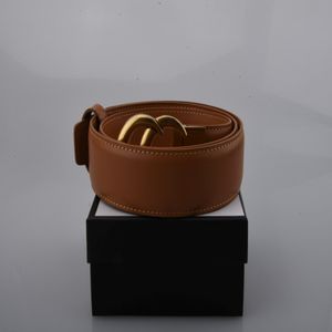 2021 Moda Big Buckle Genuine Leather Belt Com designer de caixa Men Women High Quality Belts AAA255558588 259D