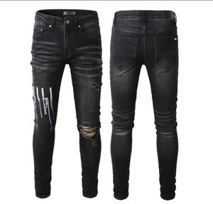 22SS Дизайнерские джинсы мужские джинсовые брюки для вышивки.