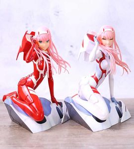 Anime figur älskling i franxx figur noll två 02 rödvit kläder sexiga flickor pvc actionfigurer leksak samlarobjekt modell h08184062970