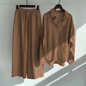 As calças da blusa se adaptam ao cardigan casual e na cintura alta feminino de fêmea vestuário feminino 240531