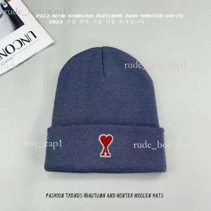 Amis şapka aşk yün şapka bayanlar tasarımcısı Beanie cap trend kırmızı kalp örgü şapka çift soğuk şapka şapka ami şapka d28