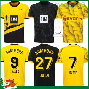2024 Tasarımcı Reus Reyna Futbol Forma Kupası Versiyon Dortmund Kamara Hummels Adeyemi Brandt gömlek tehlikesi Ryerson Byno-Gittens Çocuk Kiti Futbol Üniformaları