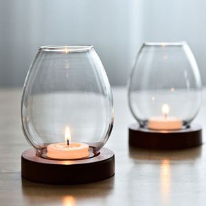 Cancella candele votive chiare per centrotavola da tavolo per decorazioni per matrimoni in vetro rotondo tealight candele per decorazioni per la casa, San Valentino, matrimonio e festa