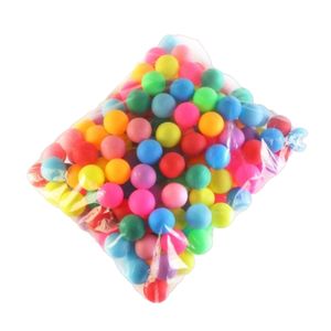 50Pcs Multicolour Pongs Ball Table Tennis Ball Entertainment Small Plastic Ball for Cats Dogs Party Family Shools Game