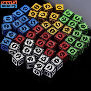 Dice Games 10Pcs of 16mm D6 Dice Square Retro Patterns Numbers Dice Polyhedral Dices DND Dice Set Playing Table Board Games Bar Club Party s2452318