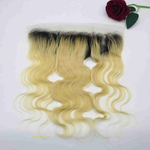 Loose Deep Wave Lace Human Hair Wigs 13 4 hairaccessories gradient 1B 613 real human hair full hand woven BW