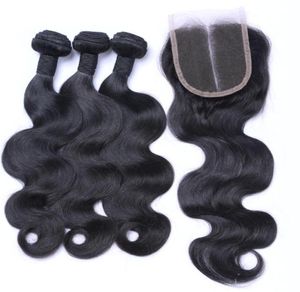 Whole 10A Indian Straight Body Deep Loose Wave Buy 3 Bundles Get 1 Closure Unprocessed Virgin Jerry Curly Brazilian Hair 4020355