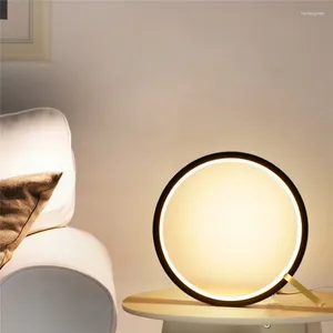 Lampy stołowe El unikalne lampę sypialnię okrągła zakątek mieszka