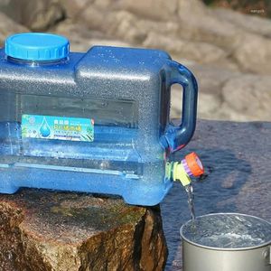 Water Bottles Driving Pure Tank Container Faucet Drinking Storage Bucket For Outdoor Camping Cooking Picnic Hiking Portable