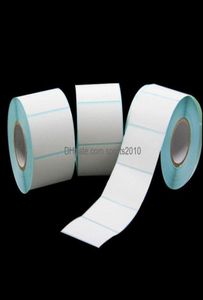 Gift Wrap Event Festive Party Supplies Home Garden 1000PCSROLL 2x1cm Small White Self Adhesive Paper Tag Label Sticker SI1742379