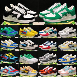 Designer Low Casual Shoes Bapestar SK8 STAS Color Camo Black White Bapestaesi Combo Bathing Pink Patent Trainers Leather Apes Green Men Women Sneakers 36-45