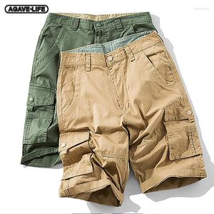 Shorts masculinos Exército Camuflagem Tática Curta Trouser Summer Homens de algodão Loose Casual Pant reto Cargo militar