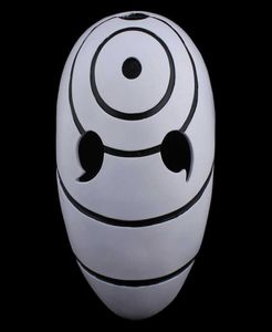 Hot Anime Uchiha Mask Tobi Obito Ninja Madara Cosplay Costumes Resin Masks Halloween Three-eye Mask Gift Y09134719438