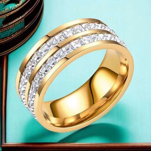 Luxury Stainless Steel Women's Ring - Chinese Style Band Ring