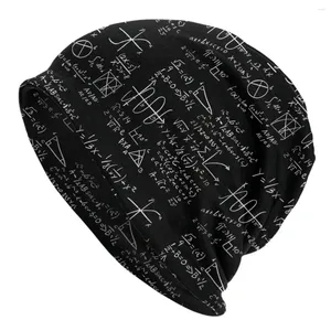 Berets Math Skullies Beanies Autumn Spring Hats Cool Thin Bonnet Hipster Caps Men Women's Earmuffs