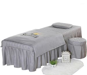 高品質のビューティーサロン寝具セット厚いベッドリネンシートベッドカバーフミゲーションマッサージスパ枕カバーセットセット11084908