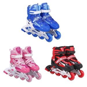 Skates Adjustable Size Multi Color Safe Durable Inline Children Unisex Roller Triple Sealing Layer for Kids Sports 240528