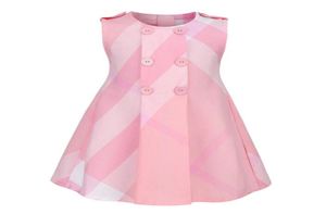 Lato Baby Girls Podwójne sukienki dziecięce kamizelka bez rękawów sukienka różowa dziewczyna spódnica dzieci spódnice3676868