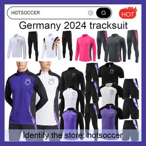 2024 2025ドイツトラックスーツサッカーサッカージャージークルーグナブリーヴェルナードラックスラーミュラーゴッツズフットボールシャツ24/25ドイツワールドトレーニングスーツスーツカップメンキッズキットスポーツウェア