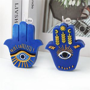 Greek Blue Evil Eye Candle Silicone Molds Spooky Creepy Unique Eyeball Plaster Resin Mould For Home Candle Making Evil eye mold