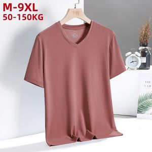 9XL 아이스 비크 메쉬 티셔츠 남성 여름 통기성 짧은 슬리브 탑 플러스 크기 8xL 7xL Quick Dry Tshirt 트레이너 러닝 T 셔츠 240531