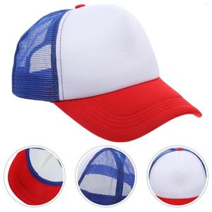 Top kapakları 10 adet süblimlenmiş beyzbol şapkası süblimasyon şapkası boş diy şapkalar yaz sporları ısı transfer polyester
