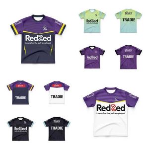 Maglie di rugby 2024 bambini Melbourne Storm Mens Home Away Training Rugby Jersey G240529