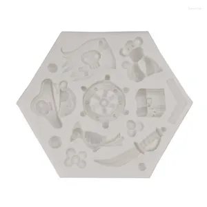 Baking Moulds Pirate Series Fondant Cake Decorating Silicone Mold Pastry Chocolate Mould Candy Ice Cream DIY Tool