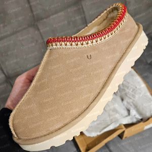 Tasman Slippers Tazz mustard seed Sand Dark Cherry Chestnut Fur Slides Sheepskin Classic Ultra Mini Platform Boot Winter Women Men Shoes Wool Fall Pink