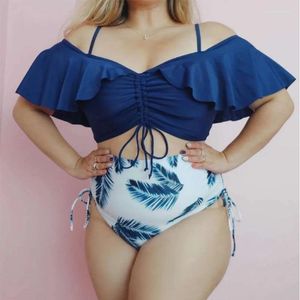 Women's Swimwear Fashion Bikini 2024 The Summer Beach On Vacation Swimsuit Fat Woman Draw String