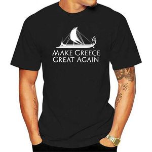 Mäns T-shirts Ancient GRK TRIREME Navy History gör Grce Great Again Herr T-shirts Casual 100% Bomullsskjortor G240529