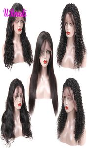 perucas de cabelo humano frontal de renda perucas de cabelo virgem brasileira para mulheres negras ondas corporais retas onda profunda e curiosa onda profunda 150 DE8524749