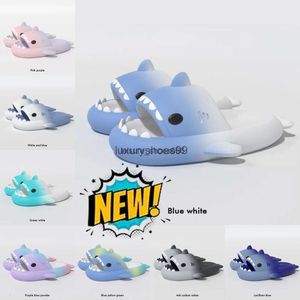 Sandles Summer Shark Designer Home Women Slippers Anti-skid EVA Solid Color Couple Parents Outdoor Cool Indoor Foam Runners Household Funny Shoes Eur 36-4 82