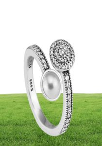 Miłośnicy Pierścień Crown 3A CZ 925 Sterling Srebrny Srebrny Pierścień Weddła Pierścień Weddna dla kobiet Men8158535
