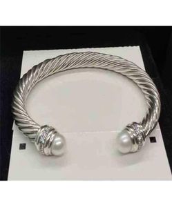 남자 고급 뱅글 디자이너 Ed Gold X Double Dy Wire Chain 팔찌 보석 디자이너 Bracelets Jewelrys Love 여자 Sliver fas5507399