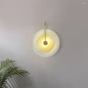 Wandlampe nordische LED Kreis moderne kreative Glas Deckenleuchten Wohnzimmer Hintergrund dekorative Lampen für