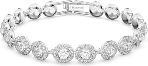Swarovskis Tennis Armband Women Original Top Quality Designer Round Crystal Diamond Charm Armband Full Diamond Twist Buckle Armband för Crystal Jewelry Gift