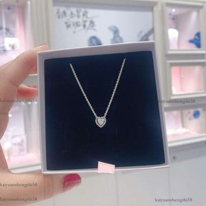 Pandorabracelet Pandoras Necklace Noble Heart Designer Necklace Designer Jewelry Female Collar Chain Light Luxury 398425 Birthday Gift For Girls 42A